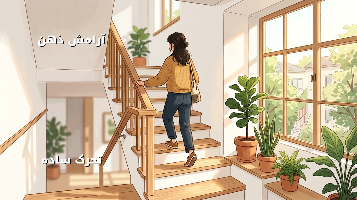 کاهش استرس با پلهنوردی در رفتوآمد